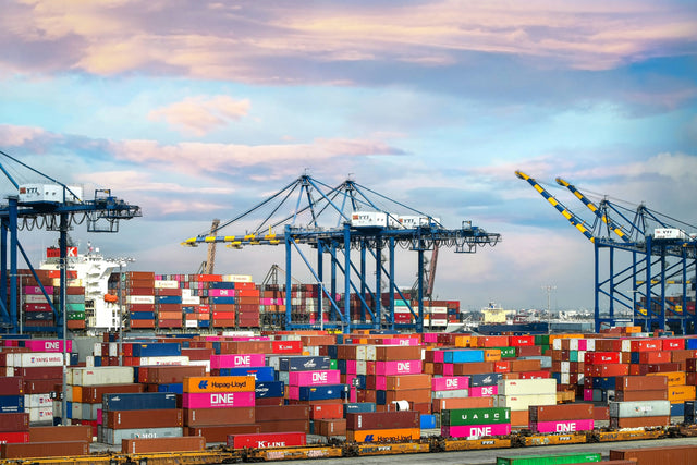 What happens to a container after it leaves the Port of Mombasa?